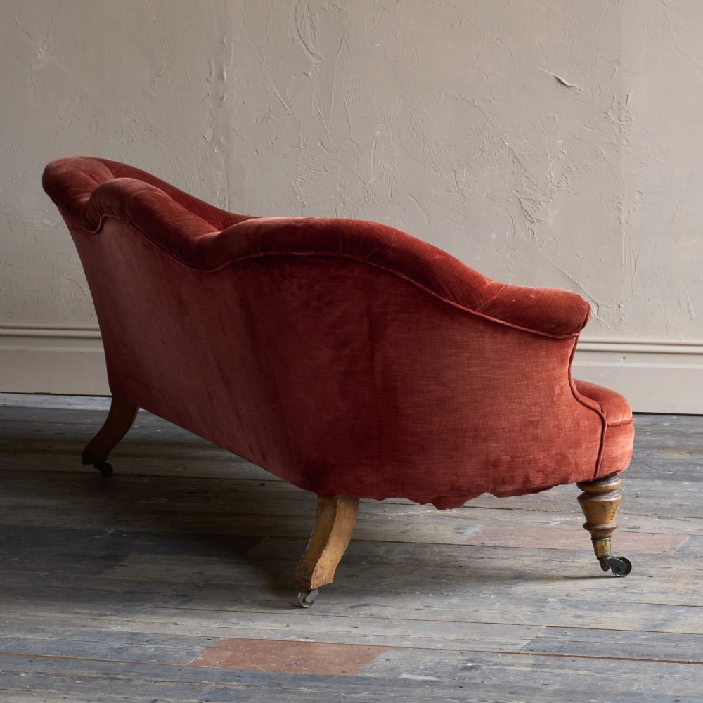 Country House Sofa by Hindley and Sons - claret velvet
 View V