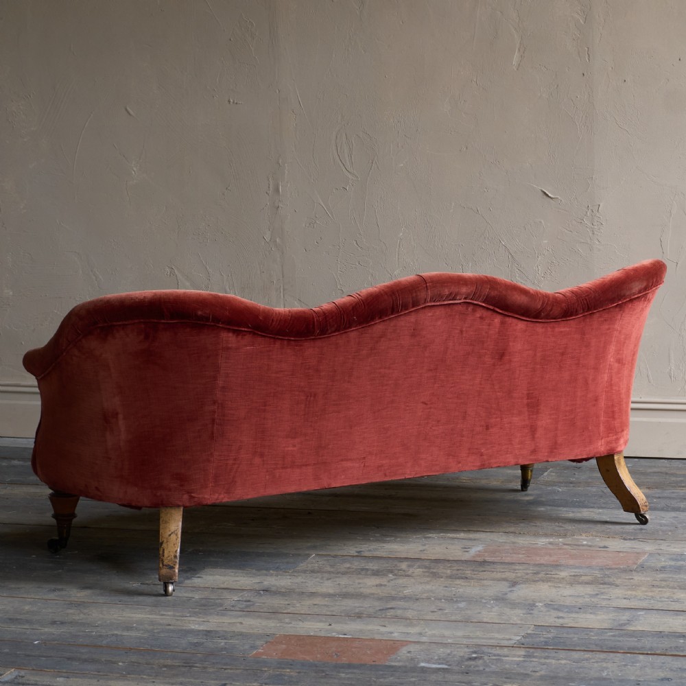 Country House Sofa by Hindley and Sons - claret velvet
 View VI