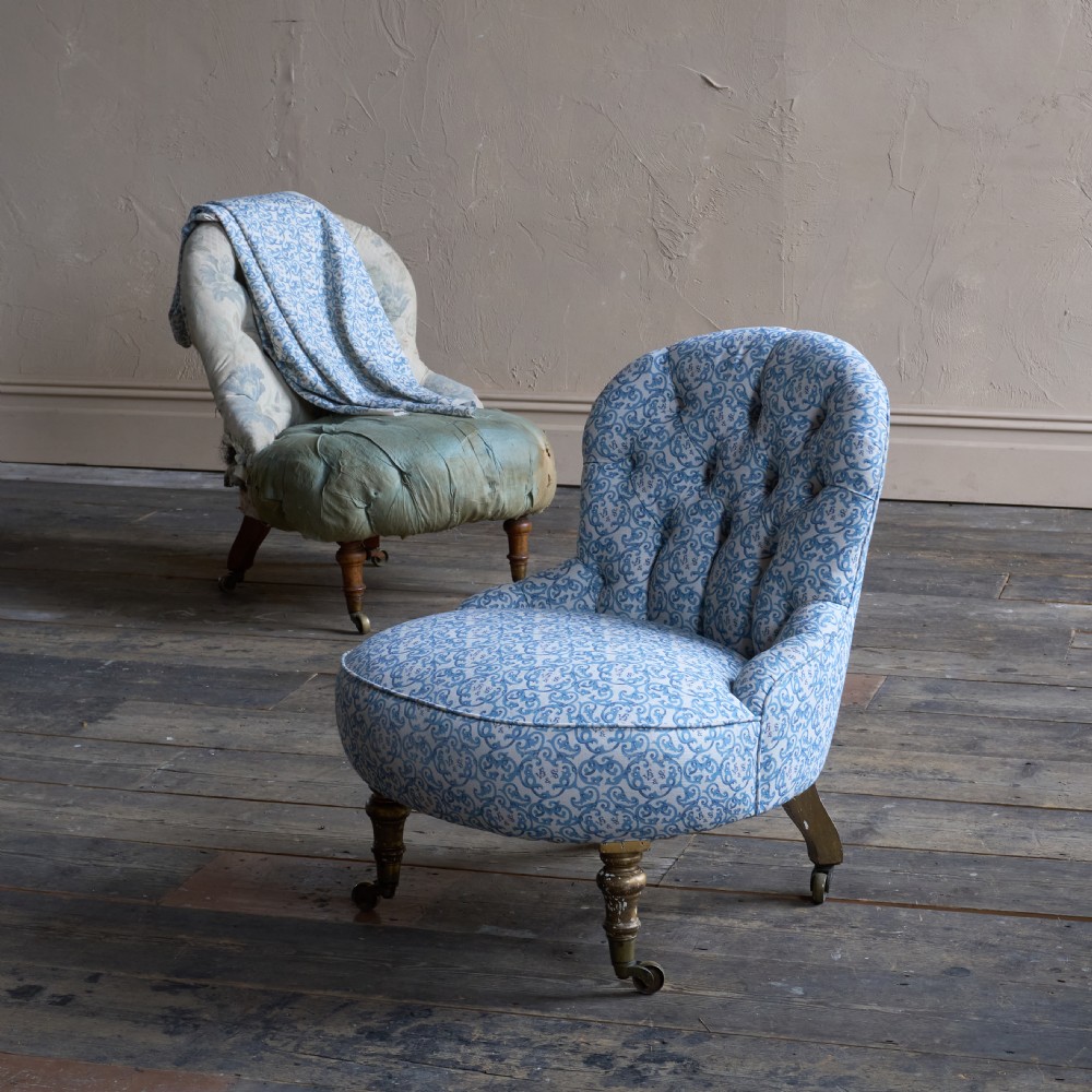 A Pair of Small Bedroom Chair by Howard and Sons
 View IV