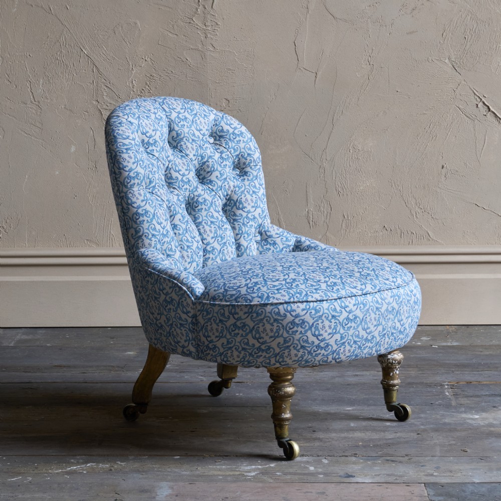 A Pair of Small Bedroom Chair by Howard and Sons
 View V