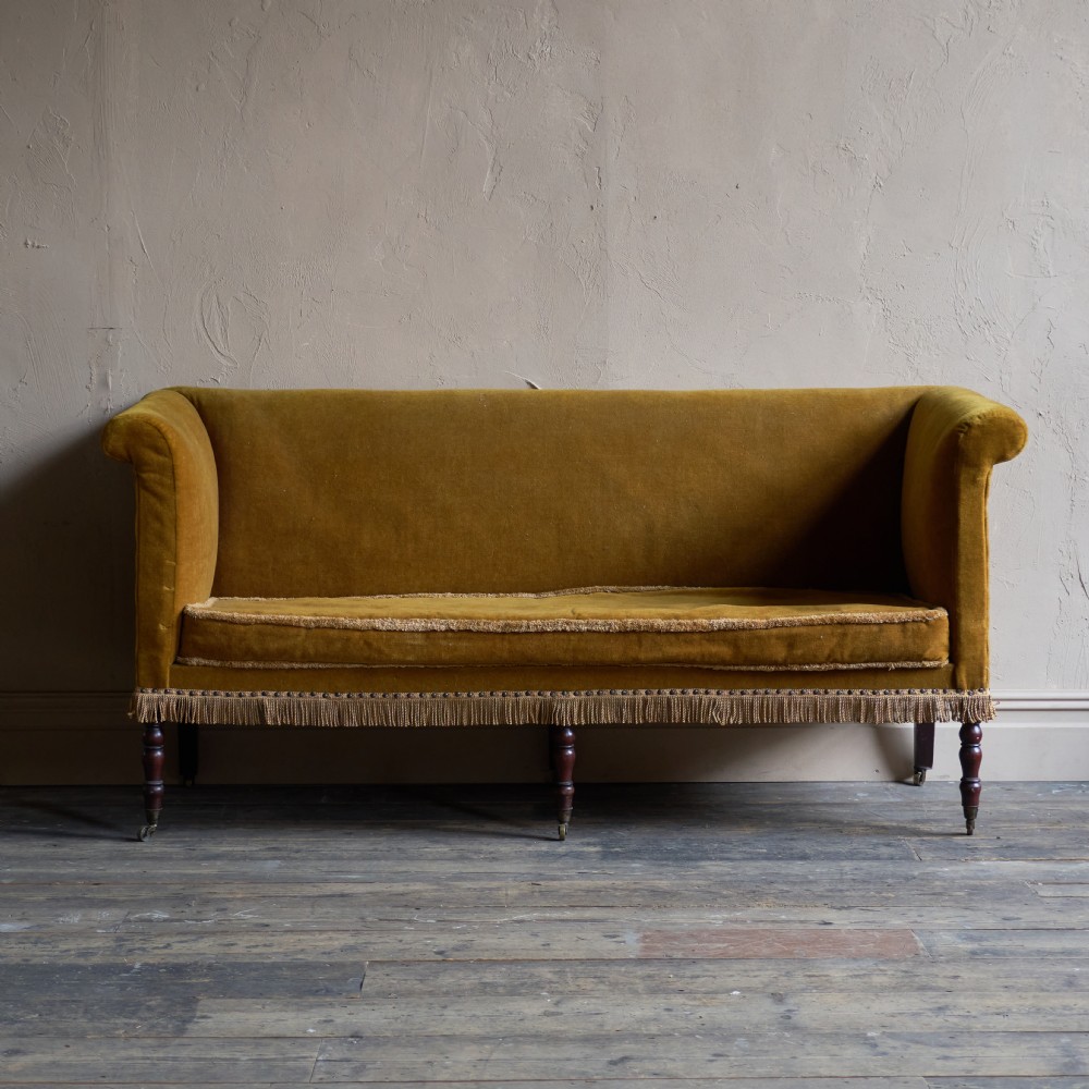 Regency Sofa - gold draylon velvet
