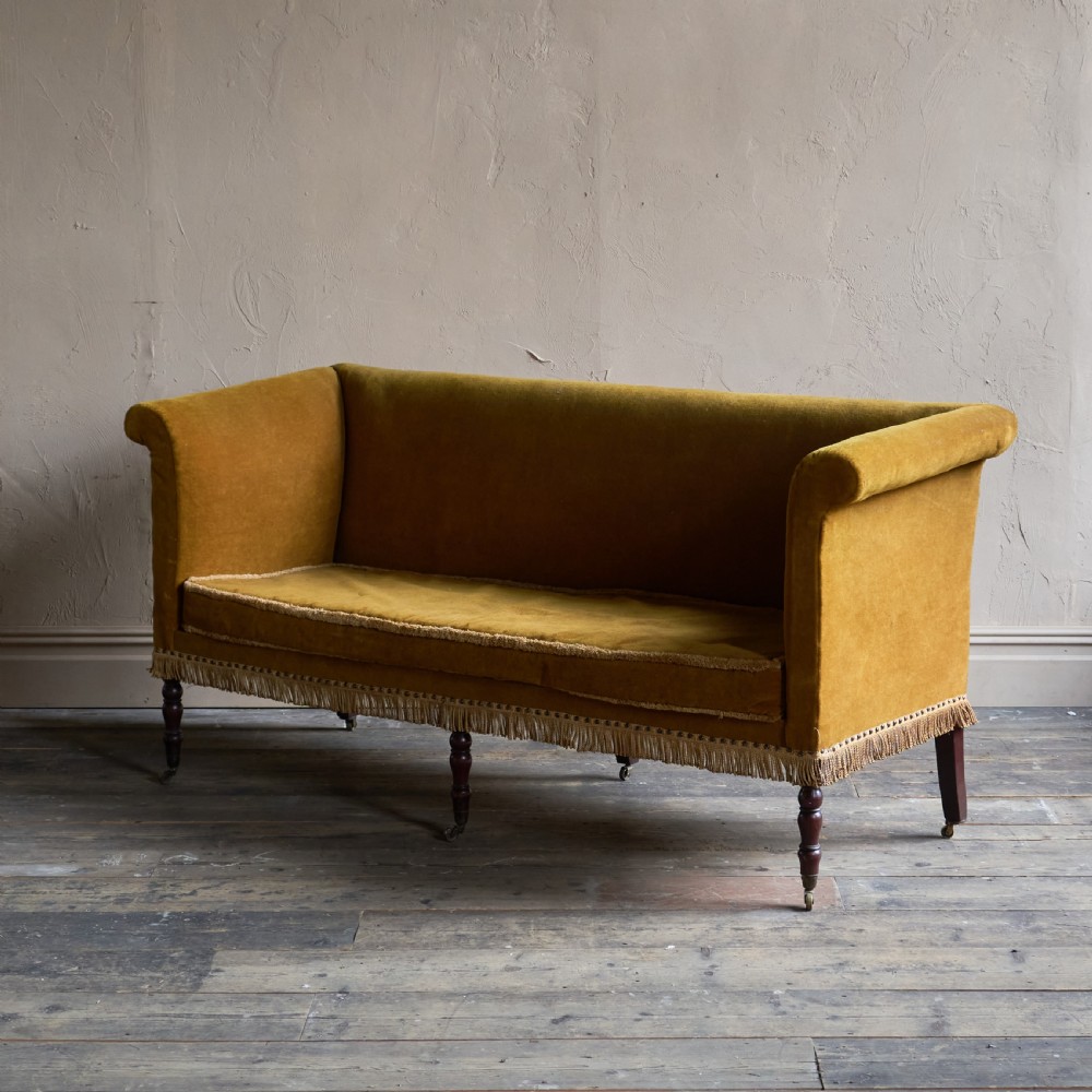 Regency Sofa - gold draylon velvet
 View II