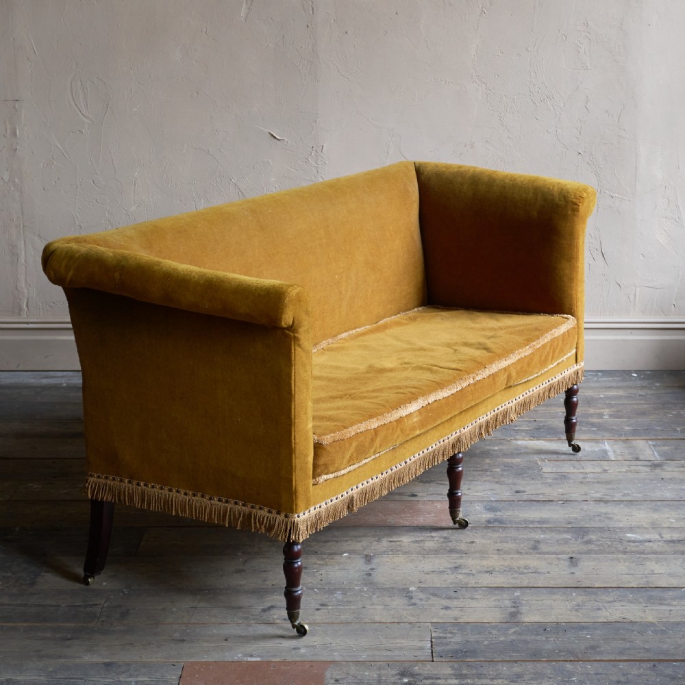 Regency Sofa - gold draylon velvet
 View III
