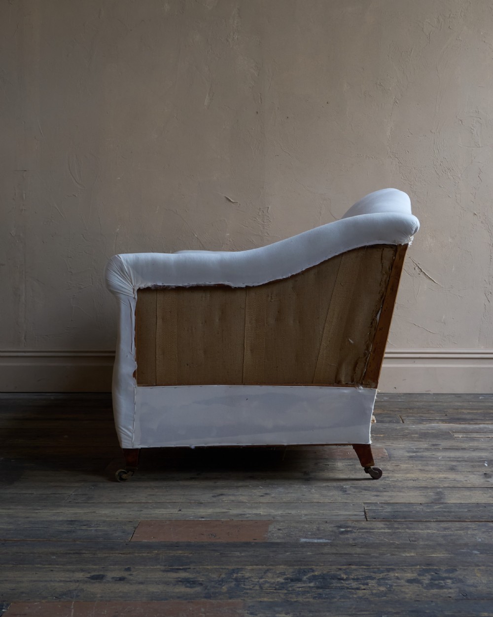 Antique Country House Sofa - calico covered View V