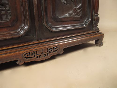 GABRIEL VIARDOT ATTRIBUTED AESTHETIC MOVEMENT JAPONISM WALNUT CUPBOARD - ADDITIONAL PHOTO 4