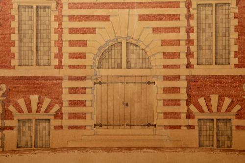 VERY DETAILED ARCHITECTURAL WATERCOLOURPEN DRAWING OF THE FAMOUS VLEESCHHAL FRONT TE HAARLEM THE NETHERLANDS BUILD IN 1603 - ADDITIONAL PHOTO 5