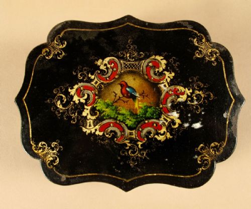 A COMPLETE SET OF TWO LACQUERED BOXES WITH TRAYS TOLEWARE ENGLAND - ADDITIONAL PHOTO 8