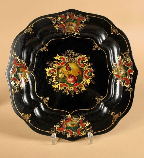 A COMPLETE SET OF TWO LACQUERED BOXES WITH TRAYS TOLEWARE ENGLAND - ADDITIONAL PHOTO 17