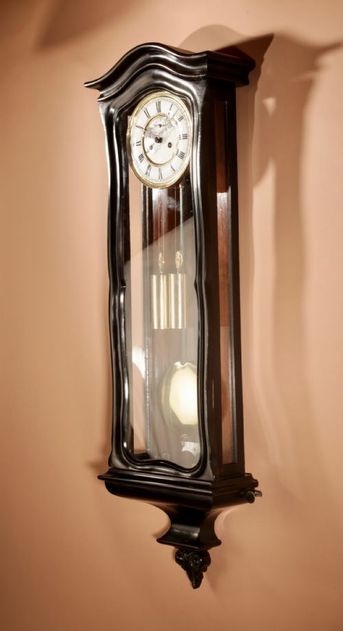 VIENNA STYLE WALL HANGING REGULATOR CLOCK AUSTRIAGERMANY BLACK FOREST CIRCA 185080 - ADDITIONAL PHOTO 13