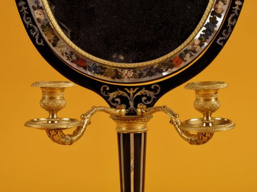 A VERY DECORATIVE AND ORIGINAL RUSSIANVIENNA DRESSING MIRROR - ADDITIONAL PHOTO 4