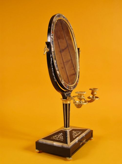 A VERY DECORATIVE AND ORIGINAL RUSSIANVIENNA DRESSING MIRROR - ADDITIONAL PHOTO 7