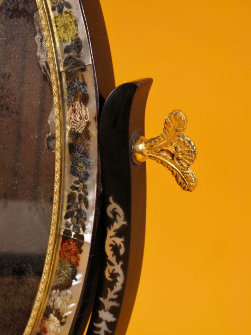 A VERY DECORATIVE AND ORIGINAL RUSSIANVIENNA DRESSING MIRROR - ADDITIONAL PHOTO 8