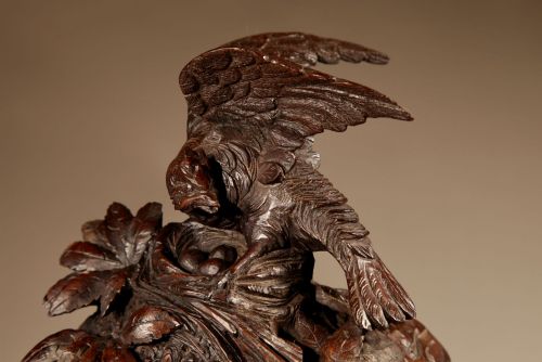 INTERESTING BLACK FOREST WALNUT MANTEL CLOCK IN THE FRENCH ROCOCO STYLE GERMANSWISS CIRCA 1850 - ADDITIONAL PHOTO 21