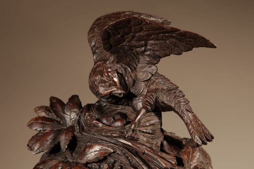 INTERESTING BLACK FOREST WALNUT MANTEL CLOCK IN THE FRENCH ROCOCO STYLE GERMANSWISS CIRCA 1850 - ADDITIONAL PHOTO 22