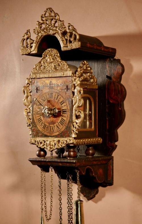 SMALL DUTCH FRISIAN STOELKLOK SCHIPPERTJE WALL CLOCK CIRCA 194060 - ADDITIONAL PHOTO 1