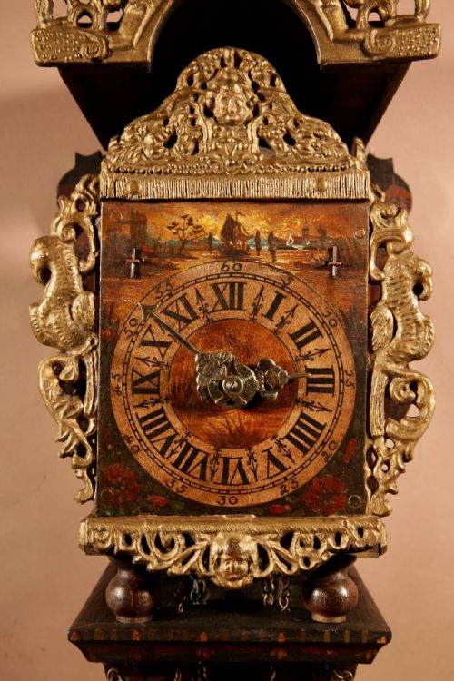 SMALL DUTCH FRISIAN STOELKLOK SCHIPPERTJE WALL CLOCK CIRCA 194060 - ADDITIONAL PHOTO 3