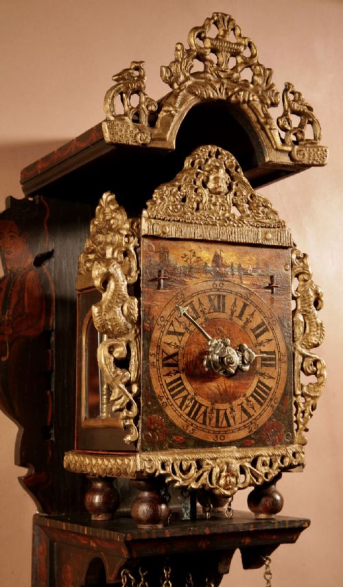 SMALL DUTCH FRISIAN STOELKLOK SCHIPPERTJE WALL CLOCK CIRCA 194060 - ADDITIONAL PHOTO 6