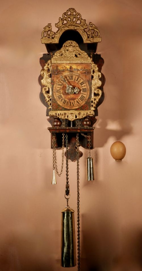 SMALL DUTCH FRISIAN STOELKLOK SCHIPPERTJE WALL CLOCK CIRCA 194060 - ADDITIONAL PHOTO 9