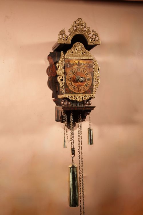 SMALL DUTCH FRISIAN STOELKLOK SCHIPPERTJE WALL CLOCK CIRCA 194060 - ADDITIONAL PHOTO 10