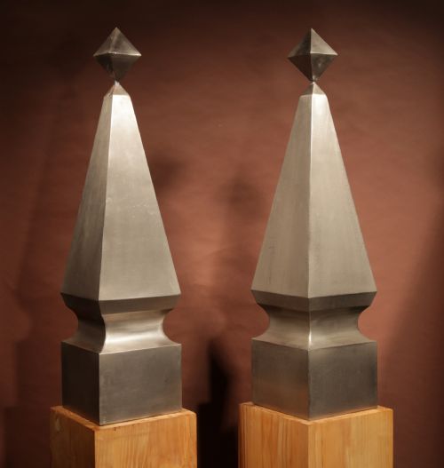IMPRESSIVE LARGE PAIR ART DECO OBELISKS - ADDITIONAL PHOTO 7