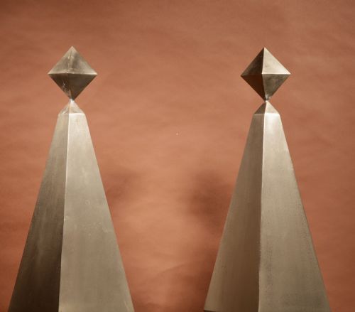 IMPRESSIVE LARGE PAIR ART DECO OBELISKS - ADDITIONAL PHOTO 8