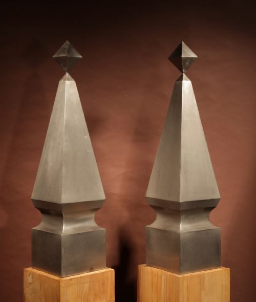 IMPRESSIVE LARGE PAIR ART DECO OBELISKS - ADDITIONAL PHOTO 9