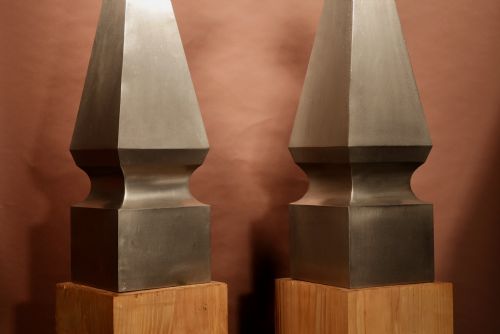 IMPRESSIVE LARGE PAIR ART DECO OBELISKS - ADDITIONAL PHOTO 10