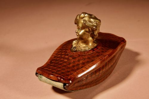 MAGNIFICENT AND RARE BEAUTIFUL FRENCH DESK BLOTTER 19TH CENTURY - ADDITIONAL PHOTO 11