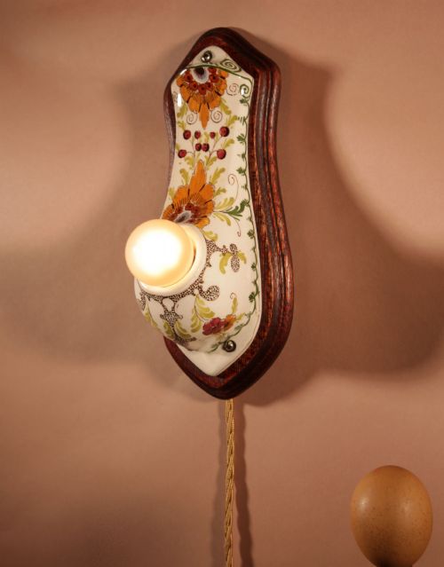 A RARE DUTCH DELFT ART NOUVEAU ART DECO PLATEEL CERAMIC COLOURED NIGHT LIGHT DELFTGOUDA CIRCI 190020 - ADDITIONAL PHOTO 1