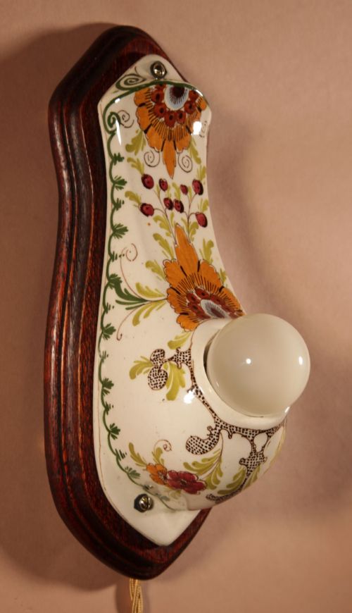 A RARE DUTCH DELFT ART NOUVEAU ART DECO PLATEEL CERAMIC COLOURED NIGHT LIGHT DELFTGOUDA CIRCI 190020 - ADDITIONAL PHOTO 6