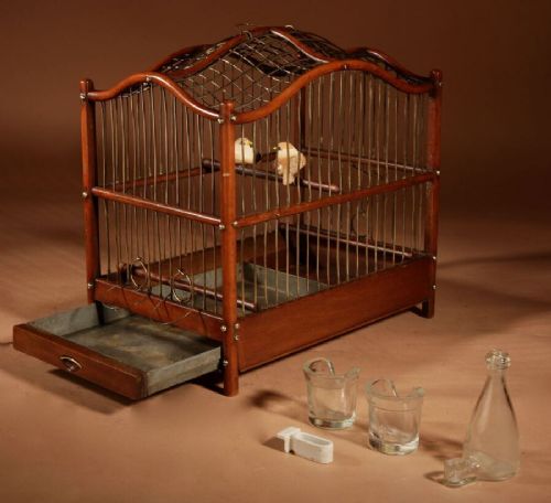Rare Mahogany and Brass Birdcage Anglo Dutch Circa 1870