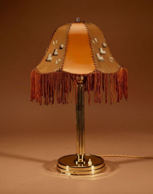 Art Deco Cubism Very Interesting Table Lamp Circa 1920.