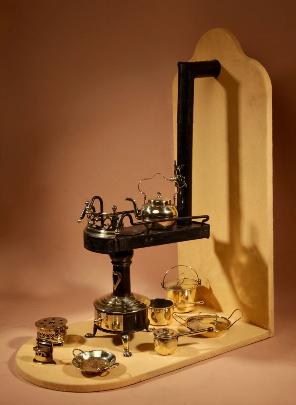 Unusual Model Of a Flat Tub Stove Continental Circa 1880/1900