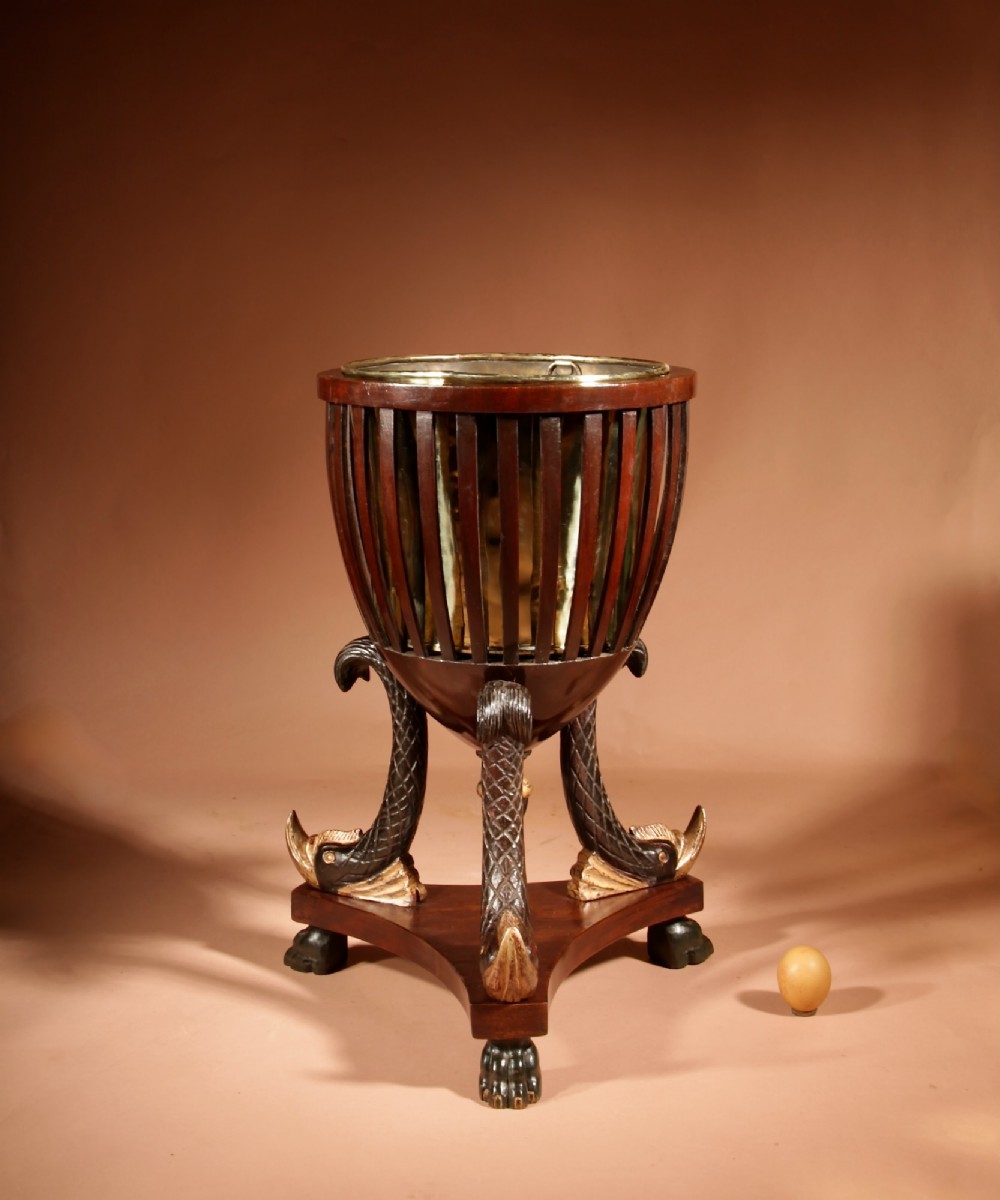 A Rare Elegant And Original French Empire Planter/Wine Bottle Stand Circa 1810-20
