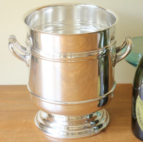 Christofle Gallia Silver Plate Champagne Wine Cooler / Ice Bucket.