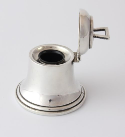 fig 2. Silver Novelty Bell Shaped Inkwell. 1919.