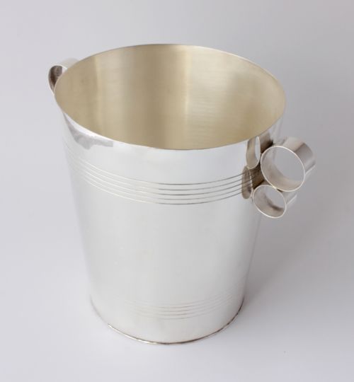 fig 1. Mappin & Webb Silver Plate Champagne Wine Cooler.