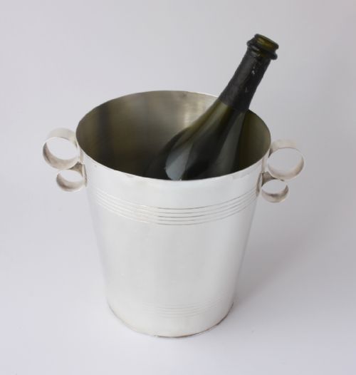 fig 2. Mappin & Webb Silver Plate Champagne Wine Cooler.