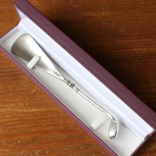 Silver Handled Golf Club Shoe Horn. Edwardian 1908.