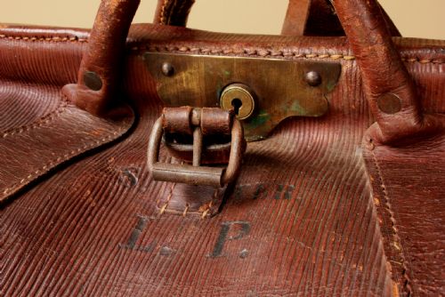fig 1. English Leather Cricket Kit Bag.