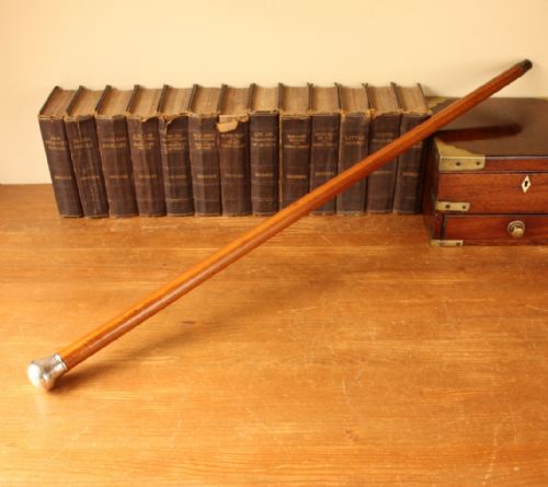 fig 2. Silver Topped Malacca Walking Cane