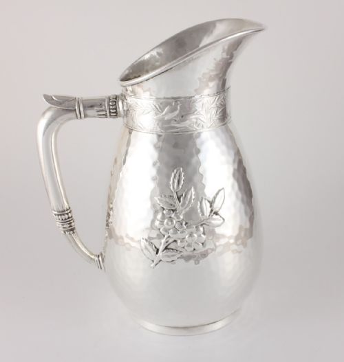 fig 1. Beautiful Aesthetic American Silver Plated Pitcher Jug