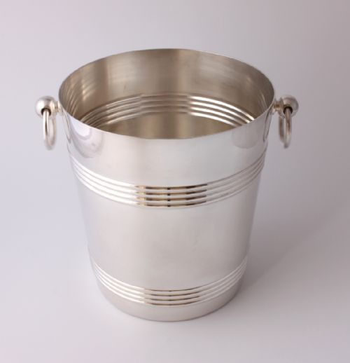 fig 1. Christofle Gallia France Silver Plate Champagne Cooler Ice Bucket