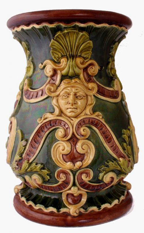 Doulton Lambeth Majolica Garden Seat.