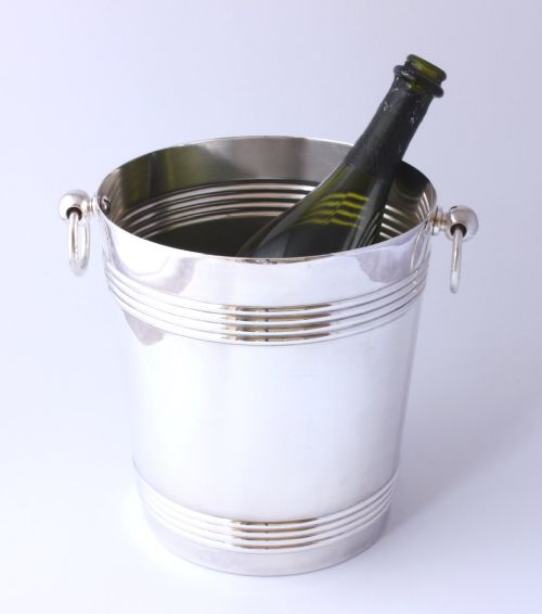 fig 1. Christofle Gallia France Silver Plate Champagne Cooler