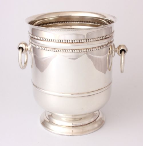 Christofle France Silver Plate Ice Bucket Pail