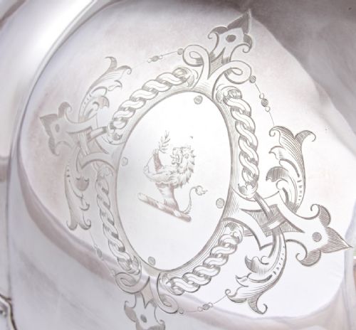 fig 1. Large Silver Plate Meat Food Cover.