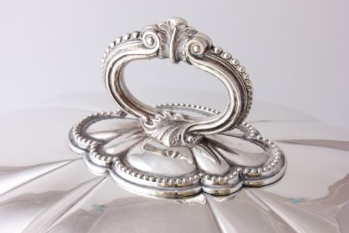 fig 2. Large Silver Plate Meat Food Cover.