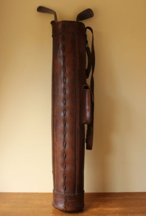 Leather Pencil Stovepipe Golf Bag.