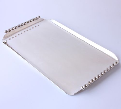 Mappin & Webb Twist Rope Handled Tray.